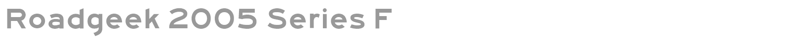 Roadgeek 2005 Series F font preview